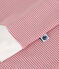 Pigiama in cotone a righe donna rosa ROSEWOOD/ MARSHMALLOW