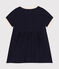 Abito a maniche corte in cotone neonato blu SMOKING