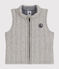 Gilet senza maniche in tubique neonato grigio CHATON CHINE