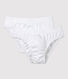 Confezione da 2 slip bianchi in cotone bambino