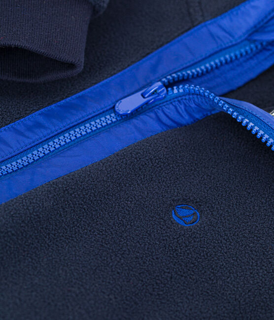 Giacca da giorno in pile con cerniera bambino blu SMOKING