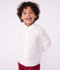 Camicia bambino a maniche lunghe in cotone tinta unita